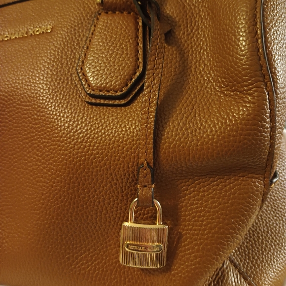 Michael Kors Brown/Tan Leather Satchel - Picture 8 of 13